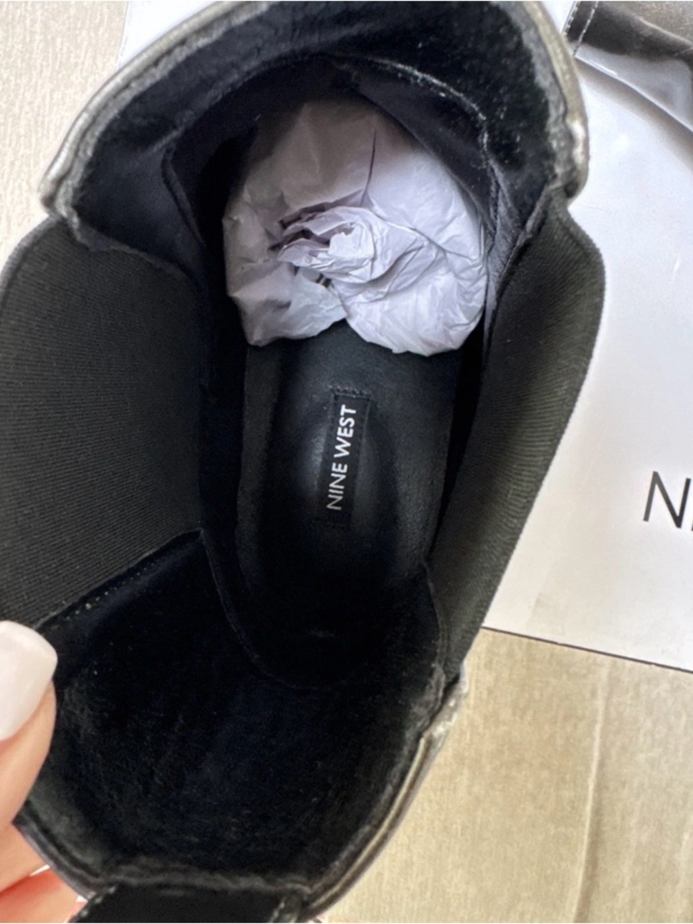 Nine West Chunky Booties New Size 11 - Picture 4 of 9
